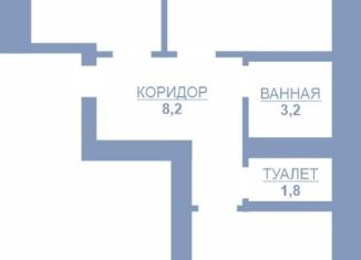 2-комнатная квартира на продажу, 57.6 м2, Тамбовская область, улица Подвойского, 6В