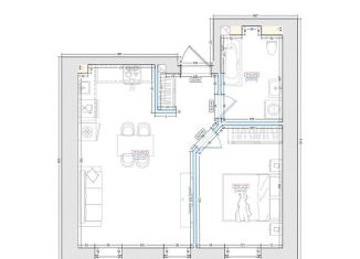 Продается 2-комнатная квартира, 43.2 м2, посёлок Металлплощадка