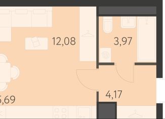 Продаю квартиру студию, 26 м2, Екатеринбург, улица Академика Ландау, 17/7к2