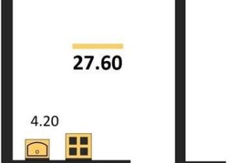 Продам квартиру студию, 27.6 м2, Новосибирск, улица Королёва, 4