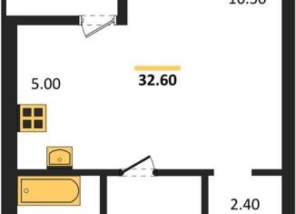 Квартира на продажу студия, 32.6 м2, Новосибирск, улица Декоративный Питомник, 8