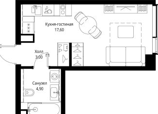 Продаю квартиру студию, 25.5 м2, Москва