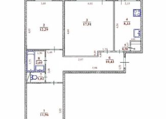 Продажа 3-ком. квартиры, 65 м2, Ульяновск, улица Димитрова, 10