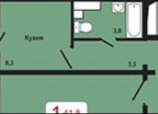 1-ком. квартира на продажу, 41.8 м2, Красноярский край, жилой комплекс КБС. Берег, 2