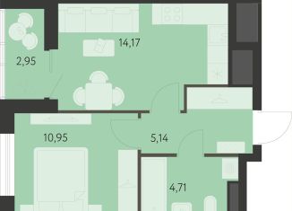 Продам 1-ком. квартиру, 36.5 м2, Свердловская область