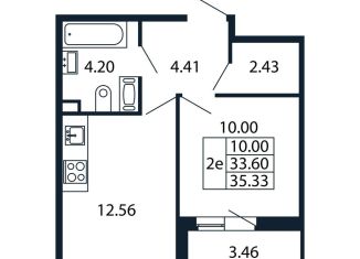 Однокомнатная квартира на продажу, 37.1 м2, Санкт-Петербург, Приморский район, Арцеуловская аллея, 7к1