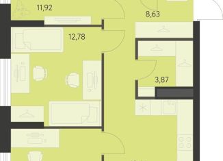 Продается трехкомнатная квартира, 71.5 м2, Екатеринбург, метро Чкаловская, улица Академика Ландау, 17/7к1