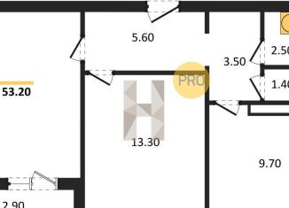 Продажа 2-комнатной квартиры, 53.2 м2, Воронеж, улица Шишкова, 140Б/16, Центральный район