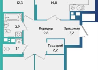 Продается четырехкомнатная квартира, 84.8 м2, Удмуртия