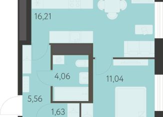 Продажа 1-комнатной квартиры, 38.5 м2, Свердловская область, улица Академика Ландау, 17/7к2