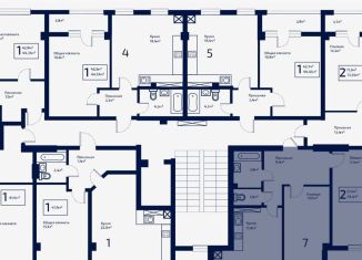 Продается 2-комнатная квартира, 59.3 м2, село Мирное