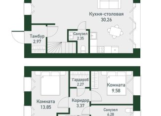 Продаю 2-ком. квартиру, 74.7 м2, Свердловская область