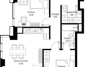 Продам 3-ком. квартиру, 86.1 м2, Москва, район Покровское-Стрешнево