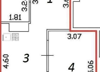 Продается 1-комнатная квартира, 42 м2, Тюмень, Велижанская улица, 70к1, ЖК Заречный