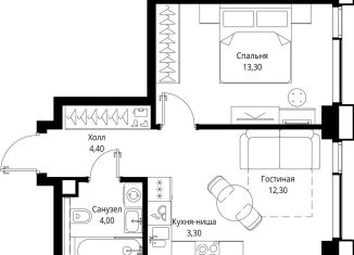 Продажа однокомнатной квартиры, 37.3 м2, Свердловская область, Вишнёвая улица, 7