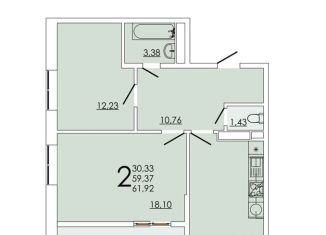 Продается 2-комнатная квартира, 61.9 м2, Ростов-на-Дону