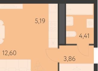 Продажа квартиры студии, 26.1 м2, Екатеринбург, улица Академика Ландау, 17/7к2