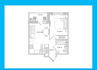 Продажа 1-ком. квартиры, 38.4 м2, Санкт-Петербург, Приморский район