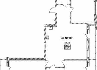 Продаю трехкомнатную квартиру, 105.6 м2, Новосибирская область, Садовая улица, 17