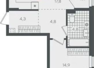 Продаю однокомнатную квартиру, 53.5 м2, Тюмень