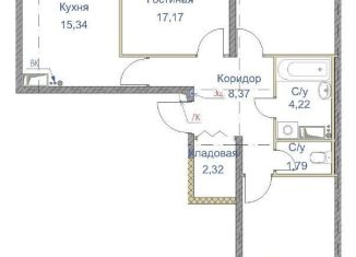 Продам 3-комнатную квартиру, 83.5 м2, Санкт-Петербург, Студенческая улица, 14к1