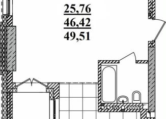 Продается однокомнатная квартира, 49.5 м2, Новосибирская область, Садовая улица, 17