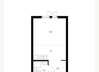 Сдается квартира студия, 25.5 м2, Москва, улица Михайлова, 30Ак2