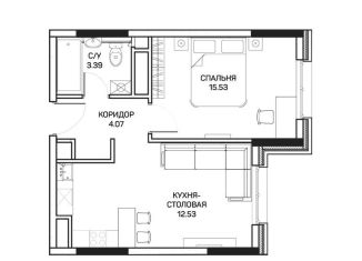 Продается 1-ком. квартира, 36.2 м2, Москва, улица Корнейчука, 27