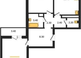 Продаю 2-ком. квартиру, 65.5 м2, Воронеж, улица Шидловского, 28