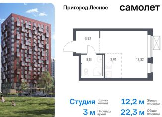 Продам квартиру студию, 22.3 м2, Московская область