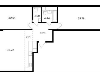 Продам 2-ком. квартиру, 102 м2, Москва, улица Петра Алексеева, 14