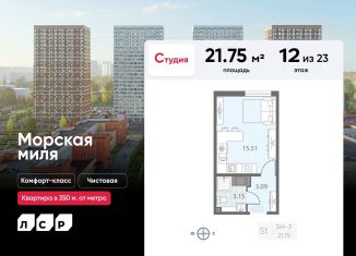 Продаю квартиру студию, 21.8 м2, Санкт-Петербург, метро Ленинский проспект