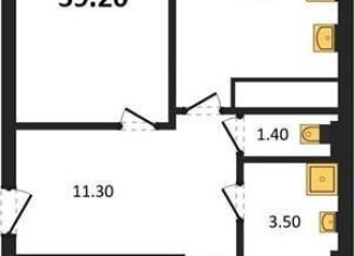 Продам 2-комнатную квартиру, 59.2 м2, Воронеж, Цимлянская улица, 10Г