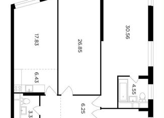 Продаю 3-ком. квартиру, 127.5 м2, Москва, улица Петра Алексеева, 14, ЖК Кутузов Град 2