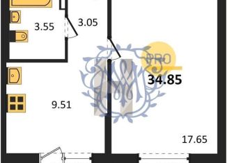 Продаю однокомнатную квартиру, 34.9 м2, Судак, улица Айвазовского, 4/1