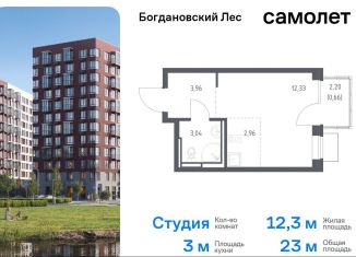 Продам квартиру студию, 23 м2, Ленинский городской округ, жилой комплекс Богдановский Лес, 7.1