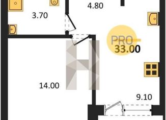 Продажа 1-комнатной квартиры, 33.6 м2, Воронеж