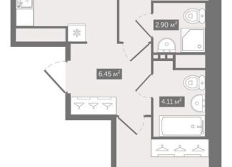 Продается 2-комнатная квартира, 61.6 м2, Санкт-Петербург, Новгородская улица, 8В