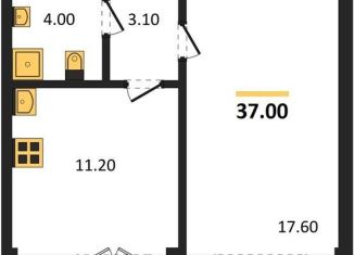 Продается однокомнатная квартира, 37 м2, Воронеж, Цимлянская улица, 10Г