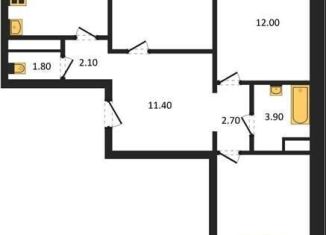 Продается 3-ком. квартира, 80.5 м2, Воронеж, улица Шишкова, 140Б/6