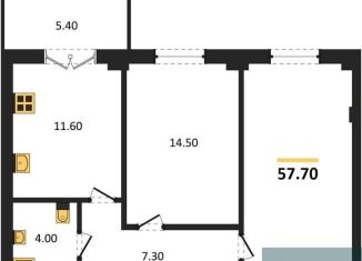 Продаю 2-ком. квартиру, 57.7 м2, Воронеж, Цимлянская улица, 10Г