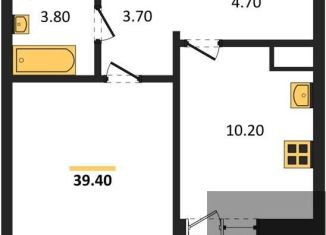 Продажа 1-комнатной квартиры, 39.4 м2, Воронежская область, улица Фёдора Тютчева, 107