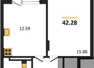 Продажа 1-ком. квартиры, 42.3 м2, Воронежская область, Ленинский проспект, 108А