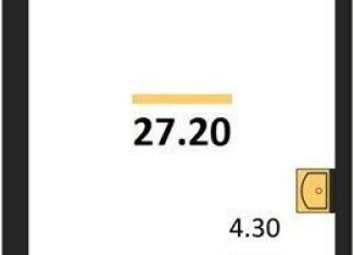 Продам квартиру студию, 27.2 м2, Новосибирск, Приморская улица, 15с1