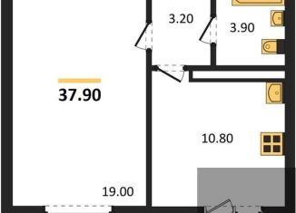 Продаю 1-комнатную квартиру, 37.9 м2, Воронежская область, улица Шидловского, 28