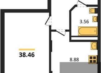 Продаю 1-комнатную квартиру, 38.5 м2, Воронежская область, улица Славы, 7