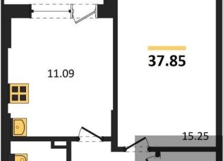 Продам 1-комнатную квартиру, 37.8 м2, Воронежская область