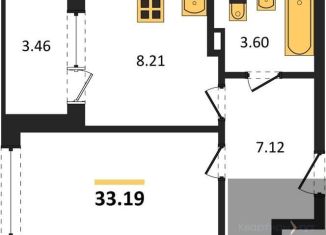 Продажа 1-ком. квартиры, 33.2 м2, Воронежская область