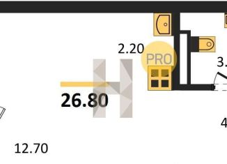 Продаю квартиру студию, 26.8 м2, Новосибирск