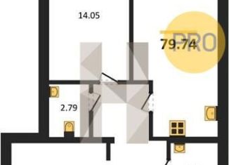 Продаю 2-ком. квартиру, 79.7 м2, Воронежская область